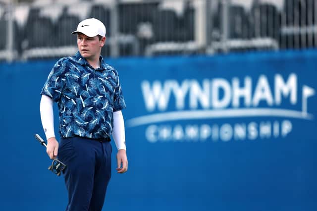Bob MacIntyre missed the cut in the weather-hit Wyndham Championship but had already qualified for the FedEx Cup Play-Offs. Picture: David Jensen/Getty Images.