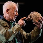 Ian McKellen as Hamlet at the Theatre Royal Windsor, in 2021