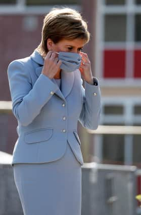 Scotland's First Minister Nicola Sturgeon visits a children's nursery on August 4, 2021 in Fallin. Picture: Russell Cheyne/WPA Pool/Getty Images