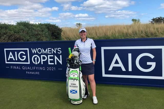 Gemma Dryburgh is all smiles after securing her second appearance in the AIG Women's Open.