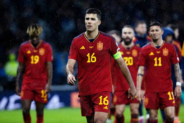 Rodri was very critical of Scotland after Spain were humbled at Hampden Park. (Photo by Craig Williamson / SNS Group)