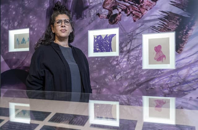 Artist Swapnaa Tamhane was commissioned by V&A Dundee to create new work inspired by the links betwen Dundee's jute industry and India and Bangladesh. Picture: Neil Hanna