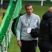 Hibs boss Jack Ross and current Celtic manager Neil Lennon.