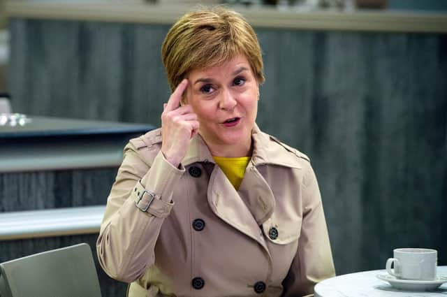 First Minister Nicola Sturgeon on the campaign trail this week (Picture: Getty)