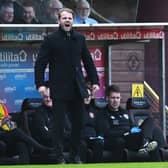 Hearts boss Robbie Neilson hailed his squad after the win over Dundee United. (Photo by Ross Parker / SNS Group)