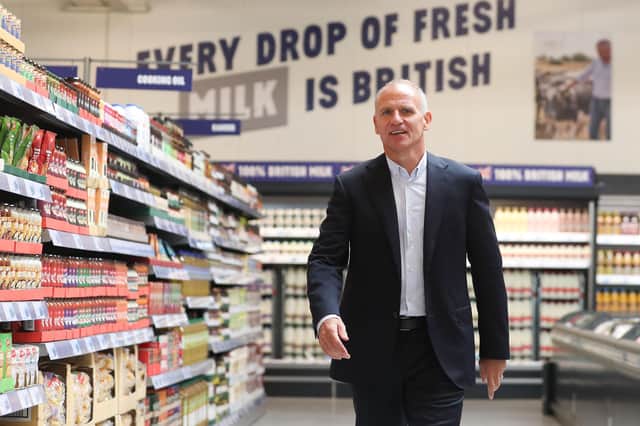 The figures came during the final update by current Tesco chief executive Dave Lewis, who will be replaced by Ken Murphy at the end of September. Picture: AFP/Getty Images