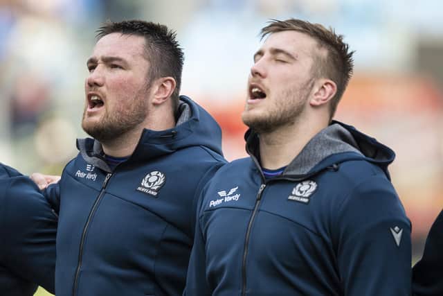 Zander Fagerson, left, is immensely proud of the way younger brother Matt has performed for Scotland. (Photo by Ross MacDonald / SNS Group)