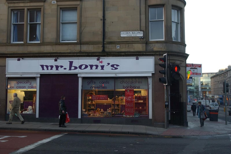 Mr Boni's on Home Street in Tollcross was the number one ice cream shop in Edinburgh before S Luca decided to migrate from Musselburgh. The family-owned institution served all manner of ices and specialised in ice cream cakes for children's birthdays.