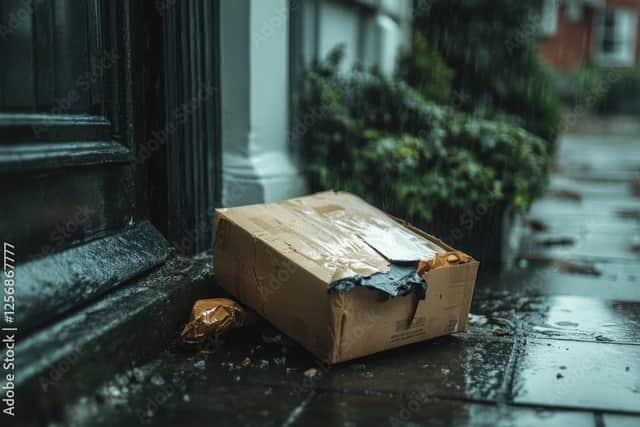 Unless you've previously told a seller your doorstep is a 'safe space' their couriers shouldn't be leaving parcels there to be soaked, damaged or stolen (Picture: Adobe)