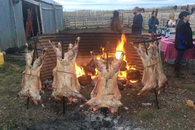 Roast lamb and Malbec sustained the riders on their endurance race.