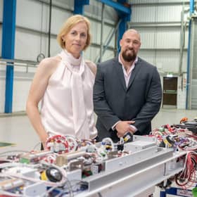 OEUK's Supply Chain & Operations Director Katy Heidenreich with Verlume's Operations Director Jonny Moroney (Pic: Michal Wachucik)