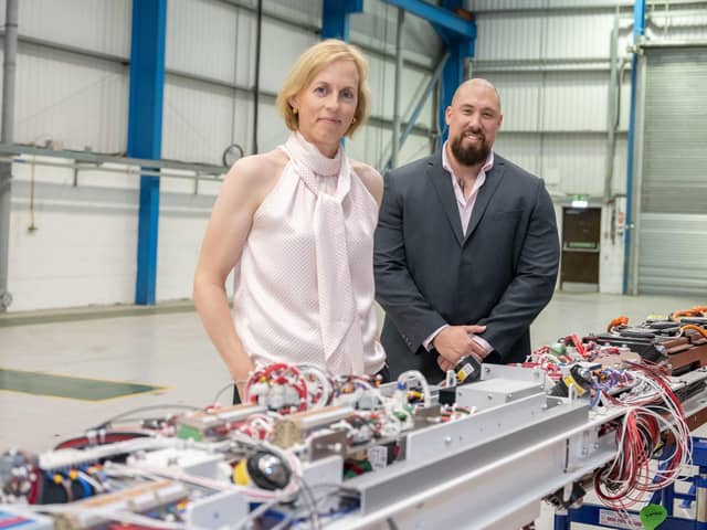 OEUK's Supply Chain & Operations Director Katy Heidenreich with Verlume's Operations Director Jonny Moroney (Pic: Michal Wachucik)