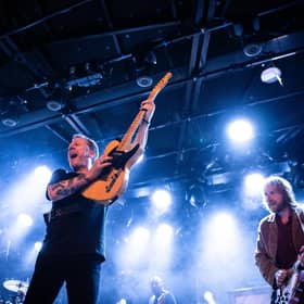 Kiefer Sutherland performing with his band. Picture: Beth Elliott