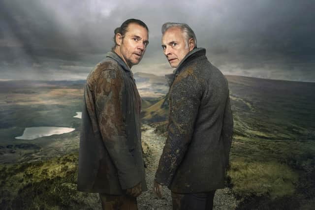 Jamie Sives and Mark Bonnar are reunited for a final time in the third series of Guilt. Picture: BBC/Expectation/Happy Tramp North