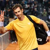 Andy Murray lost out in the first round of Rome following a gripping battle with Fabio Fognini.