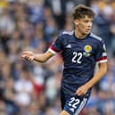 Aaron Hickey is interesting a number of English Premier League clubs but it may not be Arsenal that now lead in the race to sign the Bologna full-back.  (Photo by Ross MacDonald / SNS Group)
