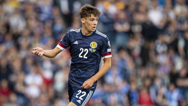 Aaron Hickey is interesting a number of English Premier League clubs but it may not be Arsenal that now lead in the race to sign the Bologna full-back. (Photo by Ross MacDonald / SNS Group)