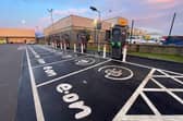 A view of the Aberdeen E.ON charging hub that is already up and running.