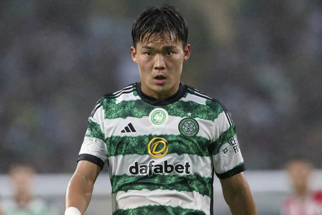 Celtic striker Oh Hyeon-gyu has been ruled out for up to six weeks with a calf injury. (Photo by Craig Williamson / SNS Group)