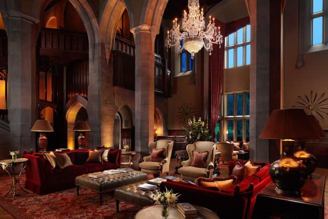 The Great Hall at Adare Manor. This part of the manor house features designs by legendary 19th century architect and designer Augustus Pugin