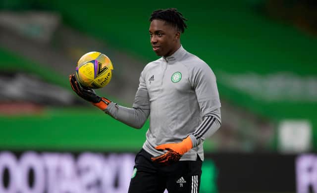 Young Celtic goalkeeper Tobi Oluwayemi. Picture: SNS