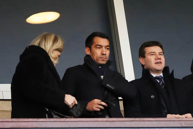 Rangers manager Giovanni van Bronckhorst and sporting director Ross Wilson frequent the same Glasgow cafe as Celtic manager Ange Postecoglou. (Photo by Ian MacNicol/Getty Images)