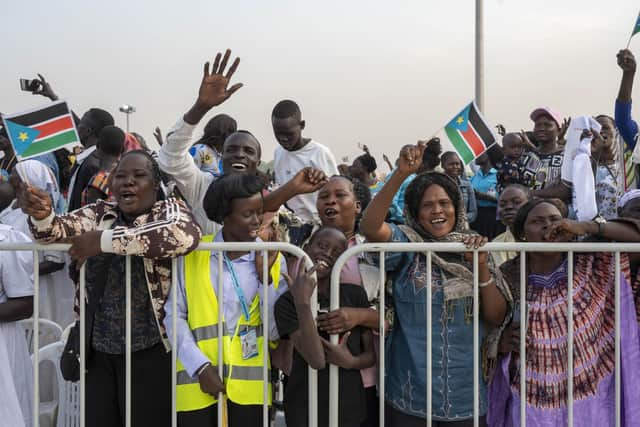 The Moderator of the Church of Scotland Rt Rev Dr Iain Greenshields is in Juba, South Sudan, on a pilgrimage of Peace with The Pope and Archbishop of Canterbury Rev Justin Welby. Picture: Andy O'Brien/The Church of Scotland