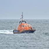 A rescue operation was launched after a vessel began taking on water in the North Sea.