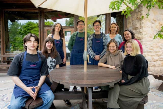 The hard working team at the Phoenix Cafe & Shop