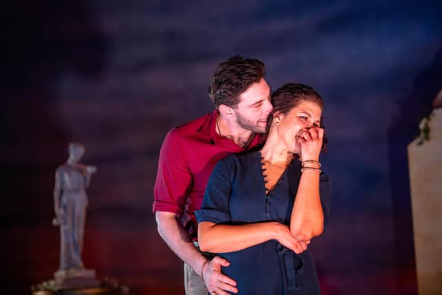 Johnny Panchaud as Jason and Nicole Cooper as Medea