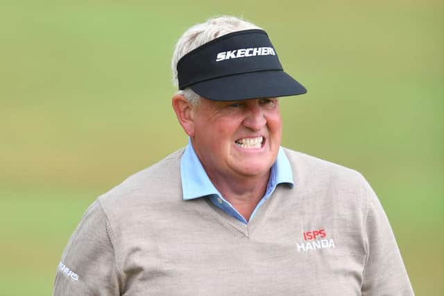 Colin Montgomerie during the third round of The Senior Open Presented by Rolex at Gleneagles. Picture: Mark Runnacles/Getty Images.