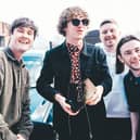 The Snuts with their Number 1 Award from the Official Charts company for their debut album W.L. (Photo: OfficialCharts.com/PA Wire).