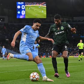 CJ Egan-Riley played the full 90 minutes of Man City's Champions League clash against Sporting CP a year ago.