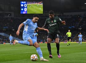 CJ Egan-Riley played the full 90 minutes of Man City's Champions League clash against Sporting CP a year ago.