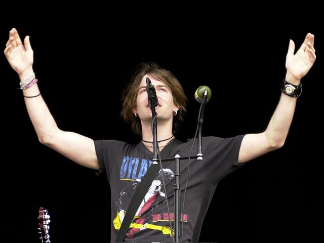 The Dandy Warhols on stage at T in the Park.