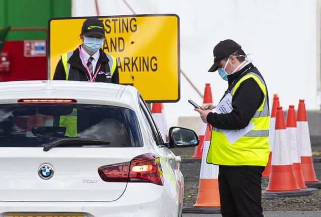 A testing centre has been set up at Glasgow Airport in response to the coronavirus pandemic (Picture: Ross MacDonald/SNS Group)
