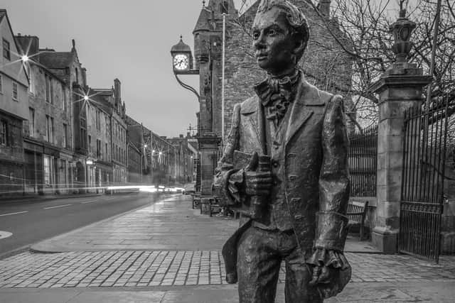 Statue of poet Robert Fergusson. PIC: Gordon Hunter.