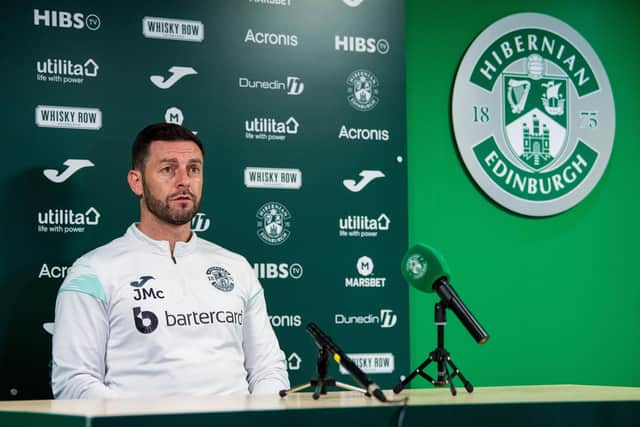 Hibs assistant boss Jamie McAllister believes Hibs are in a stronger place since that thrashing at Celtic Park.