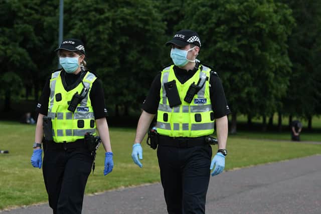 Police are looking for a man who exposed himself in front of a woman in Linn Park, Glasgow. Picture: John Devlin.