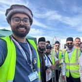 Scottish members at Jalsa Salana UK Food Serving Marquee