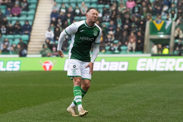 Aiden McGeady pulls up with a hamstring injury during last month's 2-0 win over Kilmarnock.