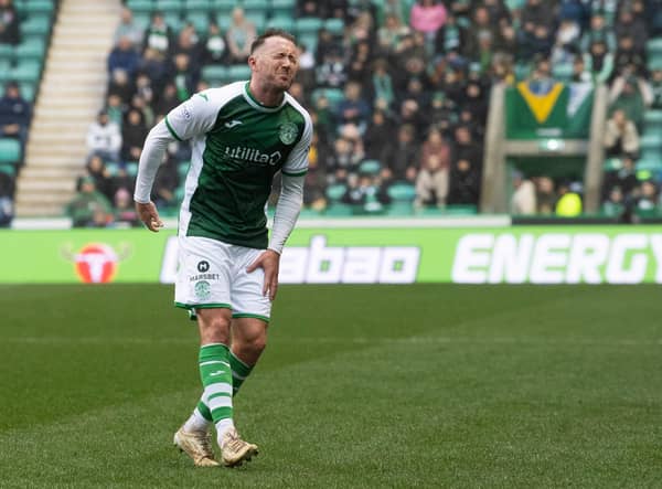 Aiden McGeady pulls up with a hamstring injury during last month's 2-0 win over Kilmarnock.
