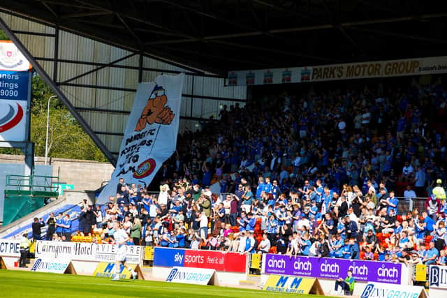 St Johnstone unfurled this banner before kick-off.