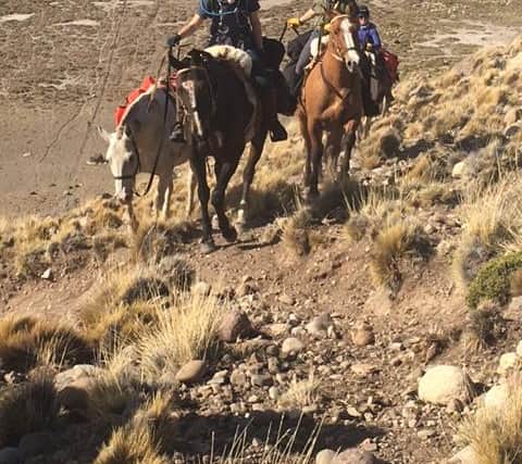 Each rider had two horses, one to ride and the other to carry their pack.