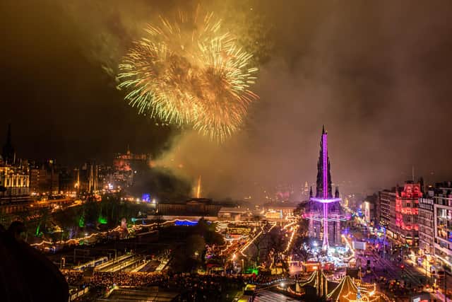 More than 70,000 revellers flocked into Edinburgh city centre for the Hogmanay festivities to herald the arrival of 2020. Picture: Liam Anderstrem