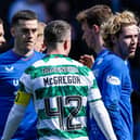 Celtic's Callum McGregor made his return from injury at Ibrox.