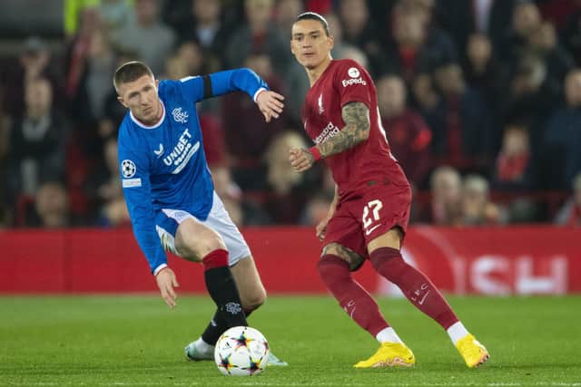 Rangers midfielder John Lundstram says Liverpool's danger men, such as Darwin Nunez, need to shut down.