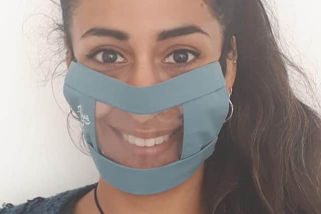 The firm says its lip-reading face masks have been well-received by the deaf community. Picture: contributed.