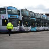 The main bus union wants all workers in the sector tested. Picture: John Devlin.