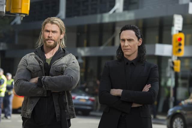 Chris Hemsworth as Thor and Tom Hiddleston as Loki in Thor: Ragnarok. Photo: PA Photo/Marvel Studios/Walt Disney Studios/Jasin Boland.